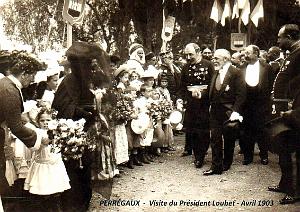 Perregaux - Visite du President Loubet- Avril 1903